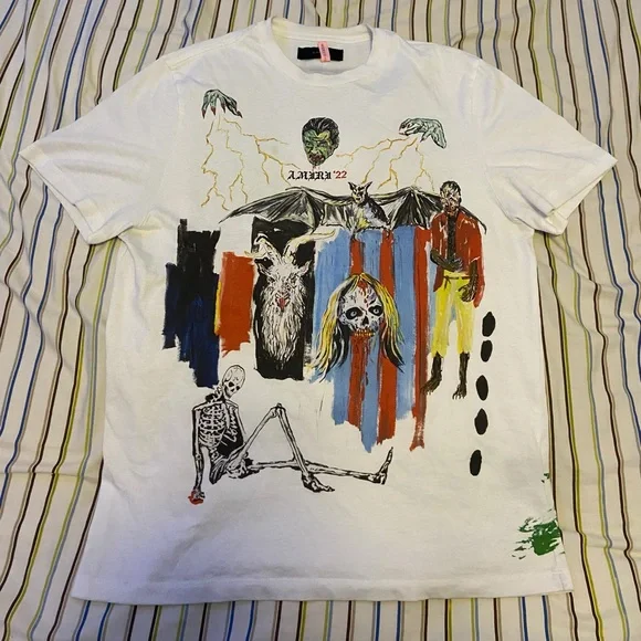 AMIRI | Shirts | Amiri X Wes Lang Blood 38 Tshirt White